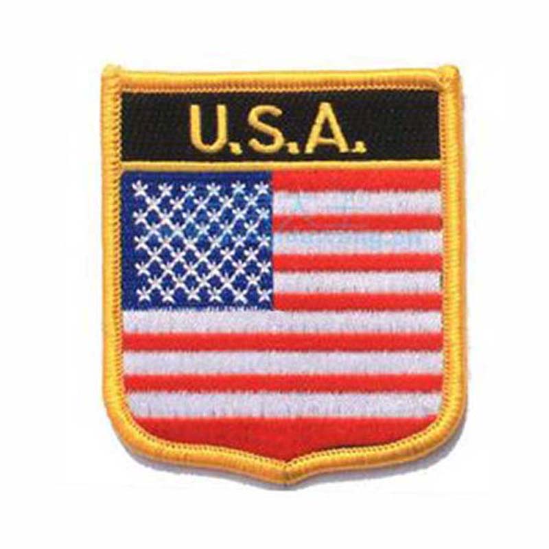 Embroidery American Flag PatchesCountry Flag PatchPVC US Flag Patches
