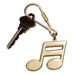 Double 16th Note Keychain