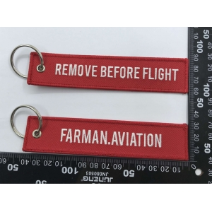 Farman aviation Embroidered Keychain