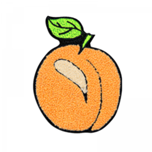 Peach Chenille Patches