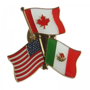 USA, CA and Mexico Combine Pin