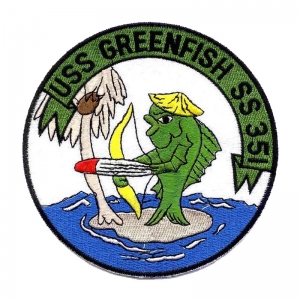 USS Greenfish SS 351 Navy Submarine Patches