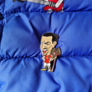 Soccer Stars Caricature Lapel Pin
