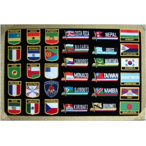 Embroidery Chinese Flag Patches