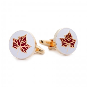 The Maple Leaf Cufflinks for Suit
