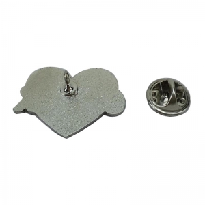 Love Glitter Powder Lapel Pin