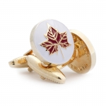 The Maple Leaf Cufflinks for Suit